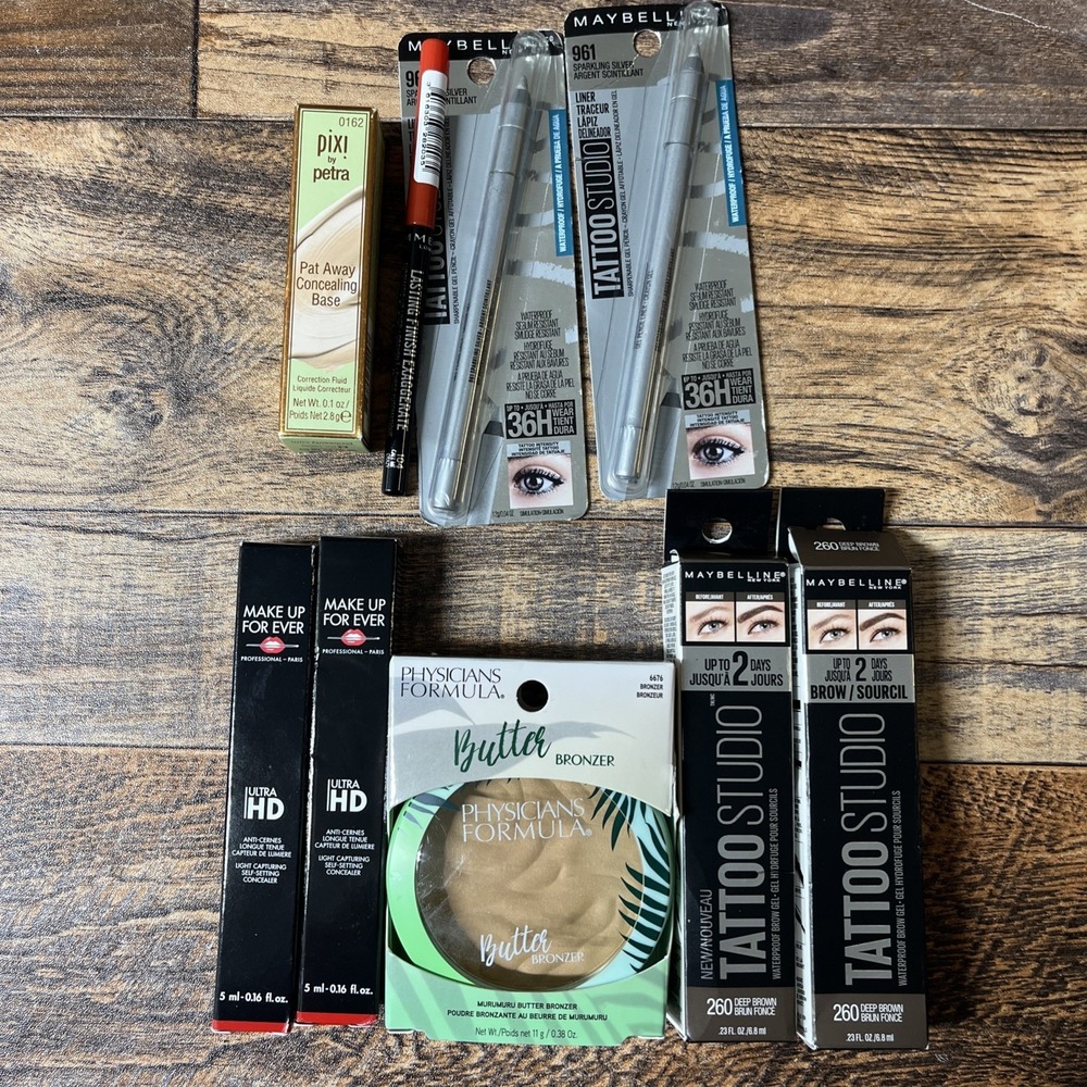 Mixed Makeup Lot Maybelline Pixi Physicians‎ Formula 9pcs